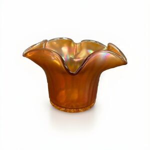 Antique Dugan Carnival Glass Stippled Rays Vase Collectible Home‎ Decoration